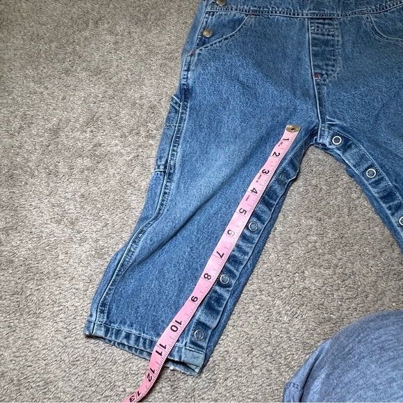 VINTAGE The Perfect Fit CLASSIC Baby Gap Denim Jean Bib Overalls 2 Years - Picture 8 of 11